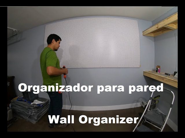 Un organizador de pared reciclado fácil de hacer: peg board