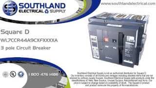 Square D WL7CCR44A9CXFXXXXA, 1200 Amp, 600 Volt, 3 Pole Circuit Breaker