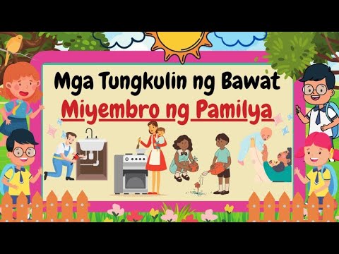 Video: Anong mga tungkulin ang ginagampanan ng mga miyembro ng pamilya?