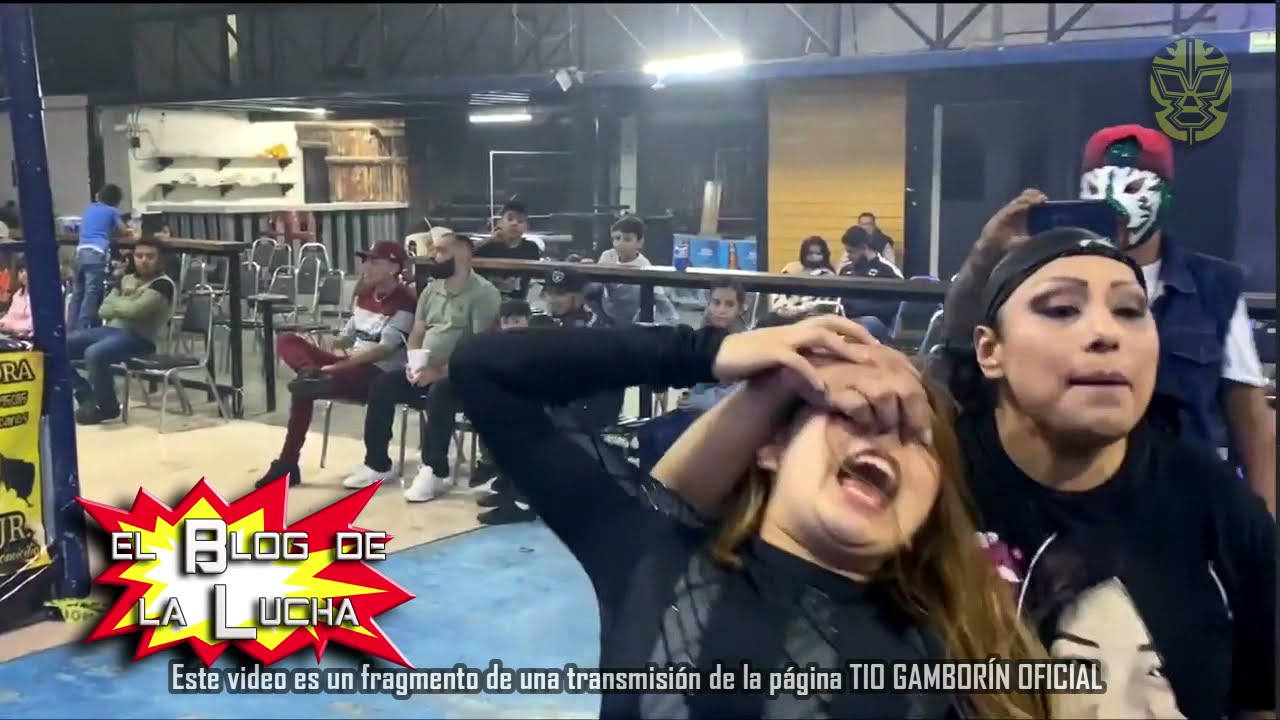 Lucha completa  donde Mary Apache aparentemente agredió a Reyna Zahori en Monterrey