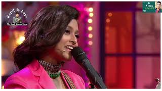 Yohani singing in the kapil  sharma show! manika mage hithe song! dsp! sukhwinder! akrite ! perform