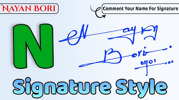 ✔️ Nayan Bori Name Signature Style Request Done