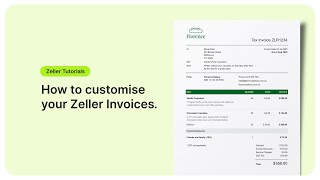 Zeller Tutorials How To Customise Your Zeller Invoices