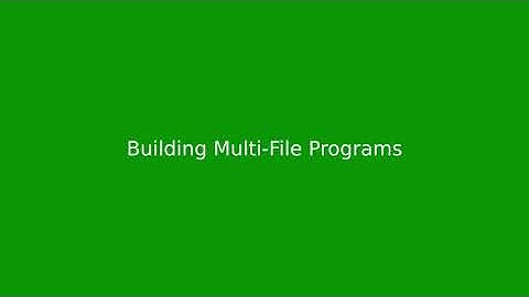 Chapter 14: Building a Multi-Source-File C Program