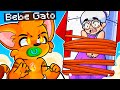 ¡BEBE GATO SE VENGA DE LA ABUELA MALVADA!  😈 😂  | BABY SRGATO EN GRANNY SIMULATOR #4