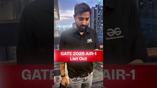 GATE 2026 AIR - 1 List out #Shorts #GATE2026 #GATE2026CutOff #GATE2026CutOffOut