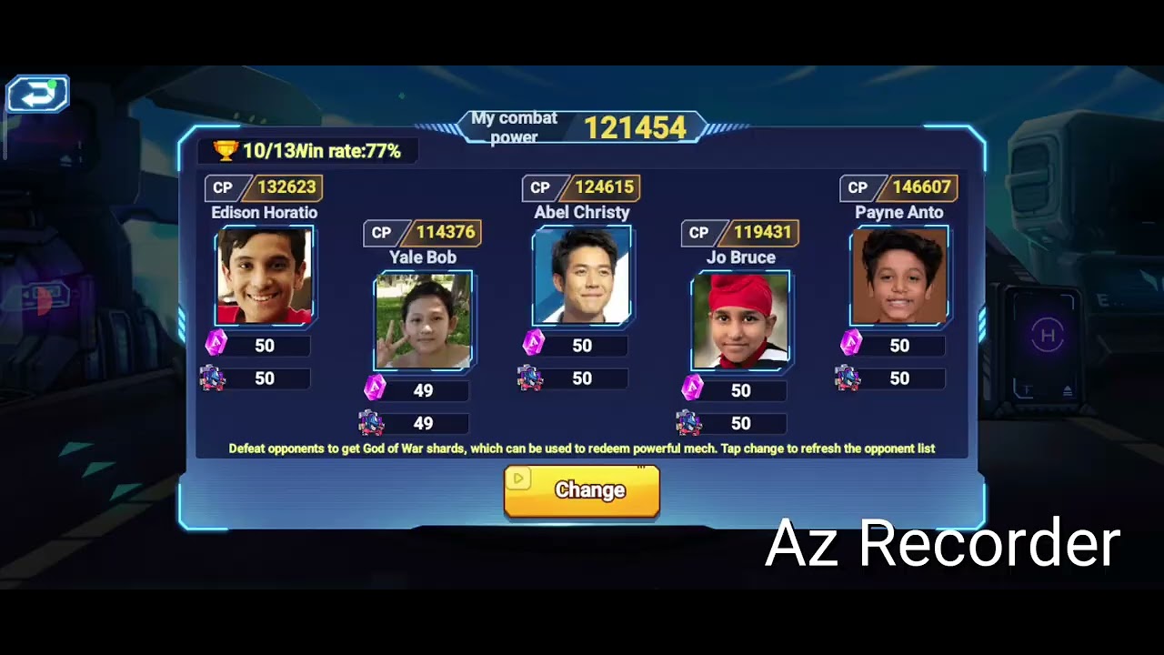 I play robot Battleground again but in a new account