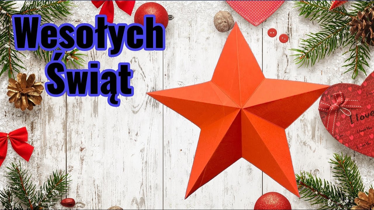 Gwiazda Origami | Jak Zrobić Gwiazdę Bożonarodzeniową z Papieru | Boże