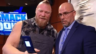 Brock Lesnar STILL uses a Flip Phone in 2021! 😂 | WWE SmackDown screenshot 1