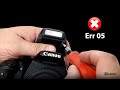 How to fix the Err 05 in Canon DSLR cameras - Flash pop-up - Built in Flash