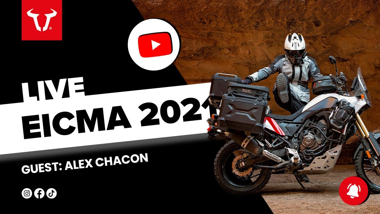 @Alex Chacon meets SW-MOTECH ???? LIVE from EICMA 2021