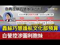轟蘇巧慧護航文化部預算 白營控涉圖利胞妹