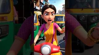Traffic Mein Fas Gayi 👿👿। #ytshorts #trendingai
