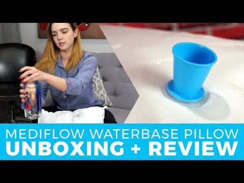 Mediflow Waterbase Pillow Unboxing Demo Review A Pillow