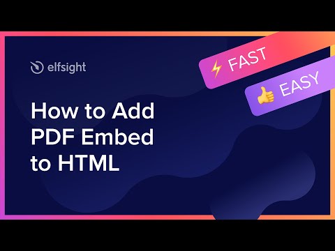 How to Add PDF Embed to HTML