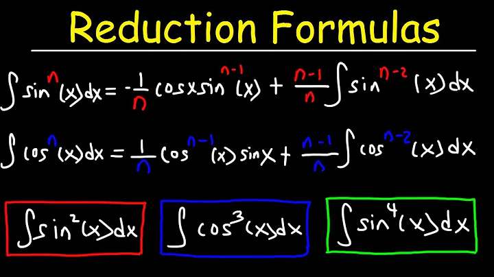 Reduction Formulas For Integration