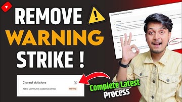 YouTube Warning Strike | Community Guidelines Warning YouTube | How To Remove Warning Strike ?