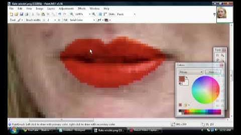 Applying lipstick Using Paint.NET