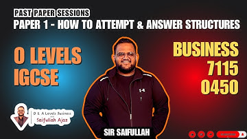 7115/0450 IGCSE/O Level Business How to Write 2,4,6 marks answers in Paper 1