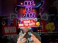 Subscribe for daily matchups! Round 4 Nas Vs JayZ 🥊…WHO YOU GOT?! 🫵 #whoyougot #hiphop #rapdebate