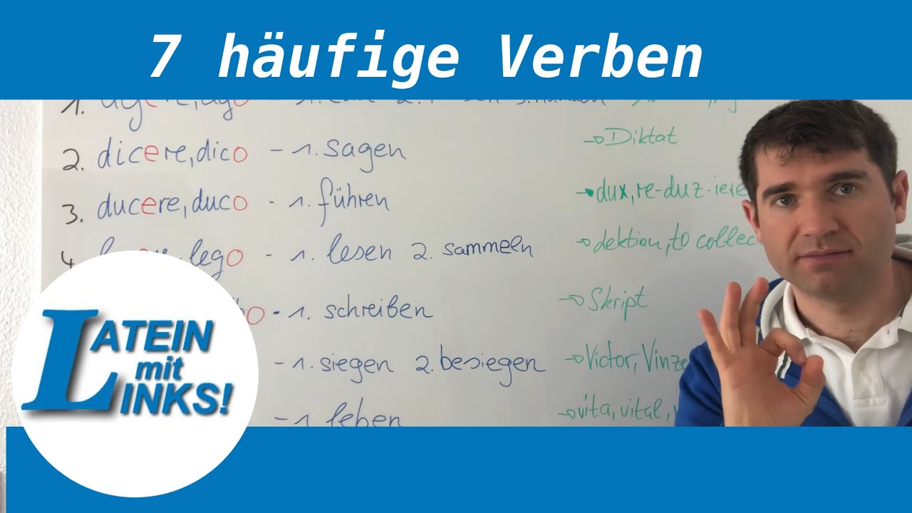 Latein - Konjugationen: konsonantische Konjugation - 7 Verben - YouTube