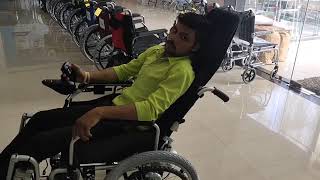 Reclining Power Wheelchair with Elevating Footrests