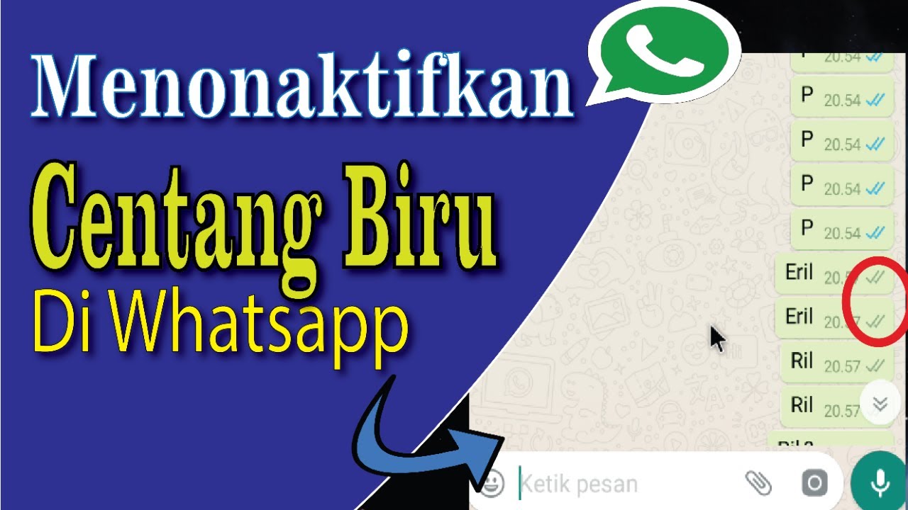 Cara Menonaktifkan Centang Biru di WA 