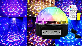 Bola Maluca Dj Jogo De Luz Rgb Bluetooth Musica Pelo Celular