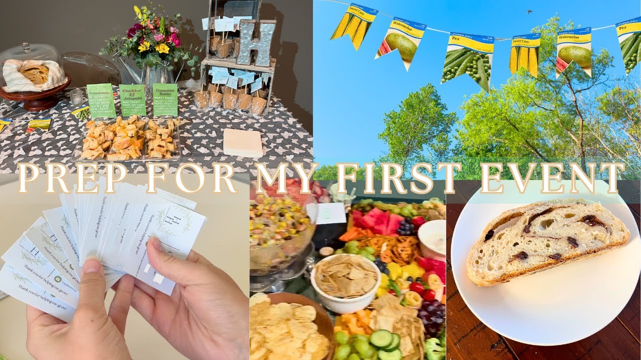 My FIRST sourdough booth at a local event: bake, craft and prep with me