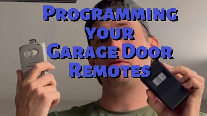 How to Program a Garage Door Remote - I bet you ca...