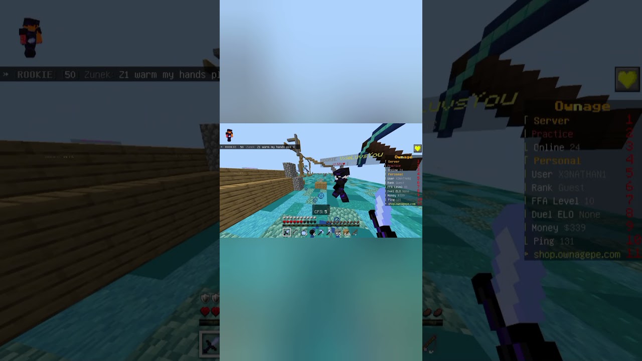 Minecraft Ownage PvP Highlights Part 1