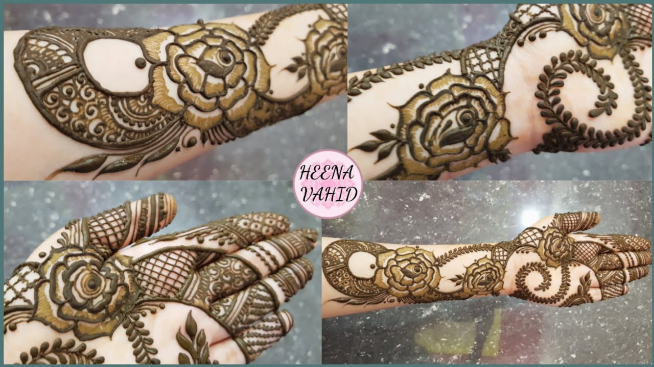 HV creation of henna design #26 | heena vahid - YouTube