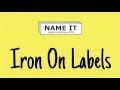 How to use iron on labels