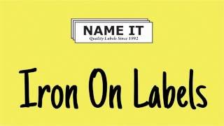 Iron on Clothing Name Labels - NAME IT Australia