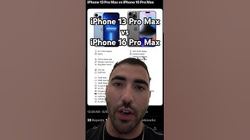 iPhone 13 Pro Max VS iPhone 16 Pro Max