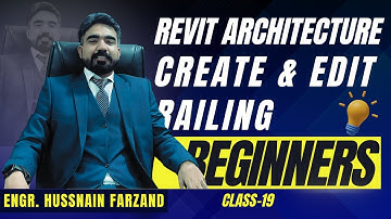 How to create and edit railing in Revit architecture | Complete (BIM) Tutorial | Urdu/Hindi |# 19