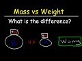 Mass Versus Weight: Understanding Forces and Gravitational Effects