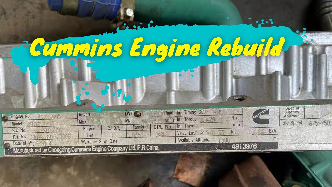 The Cummins engine is being rebuilt #fridayparts - YouTube