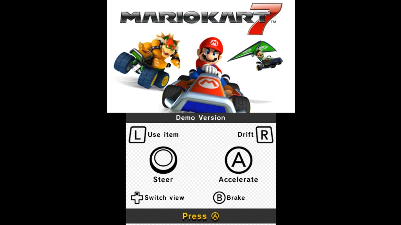 Mario Kart 7 Kiosk Demo EUR - Full Playthrough [2160p 60fps]