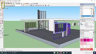 ج2 اضهار معماري لخارطه 300م وكيفيه التعامل مع الطبقات (layers) كريم العزاويSketchUp 2017