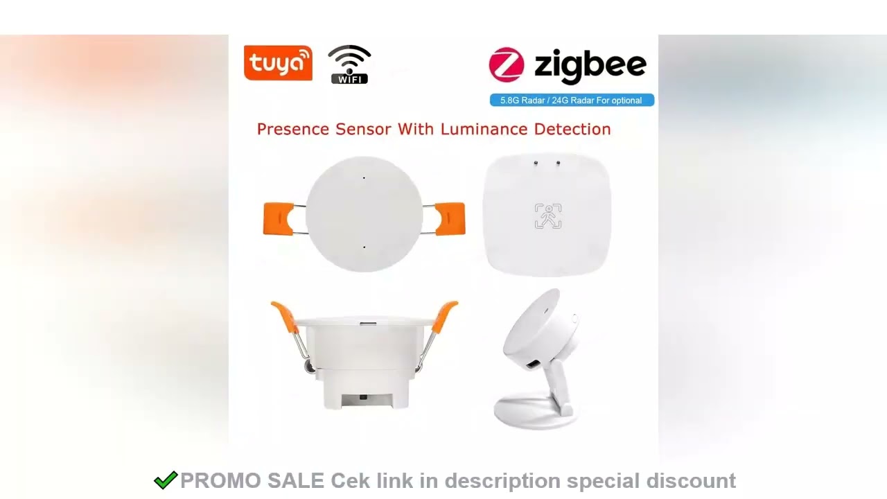 Smart Life Zigbee Human Presence Detector Tuya Wifi MmWave Radar Pir Montion Sensor With Luminance D