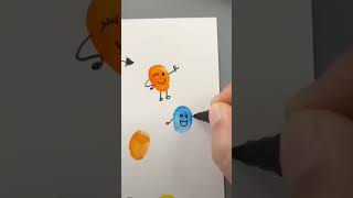#fingerprint #activity #creation #colors #shorts #viral #acrylicpainting #yt #emoji #cute #faces #lv