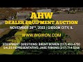 AHW Fall Dealer Equipment Auction | November 28, 2023 - BigIron Auctions