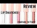 Maybelline Lifter Gloss Review | Swatches, Lip Swatches, Comparison to Fenty