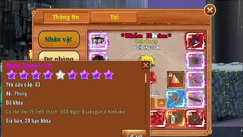 Làng Lá phiêu Lưu Ký | Up đồ Lv 63 cho top1 phong lsm