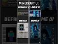 Minecraft default UI VS Minecraft anime UI #fyp #Minecraft