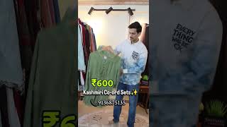 Co-ord Sets 600rs Kashmiri co-ord set #market #fashion #coordset #clothing #trending #viralvideo