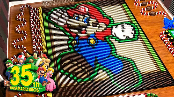 Super Mario Bros. 35th Anniversary IN 1 MILLION DOMINOES!