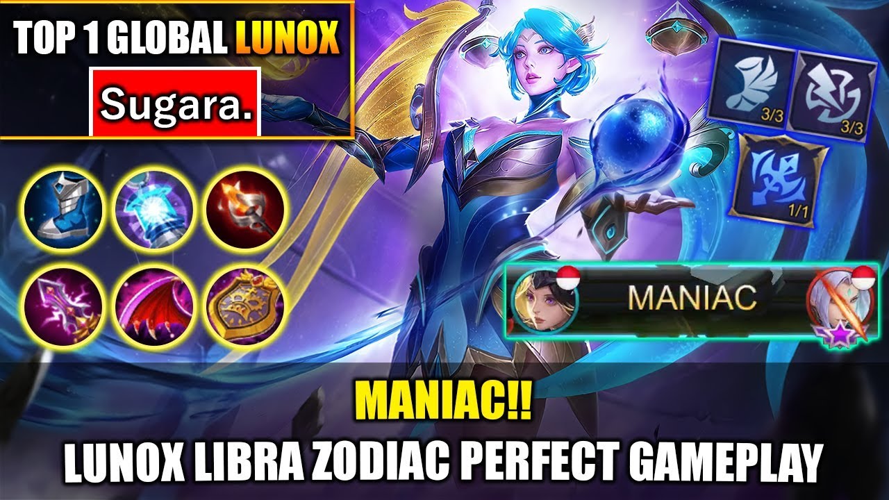 MANIAC Lunox Libra Zodiac Perfect Gameplay Top 1 Global Lunox maniac-lunox-libra-zodiac-perfect-gameplay-top-1-global-lunox