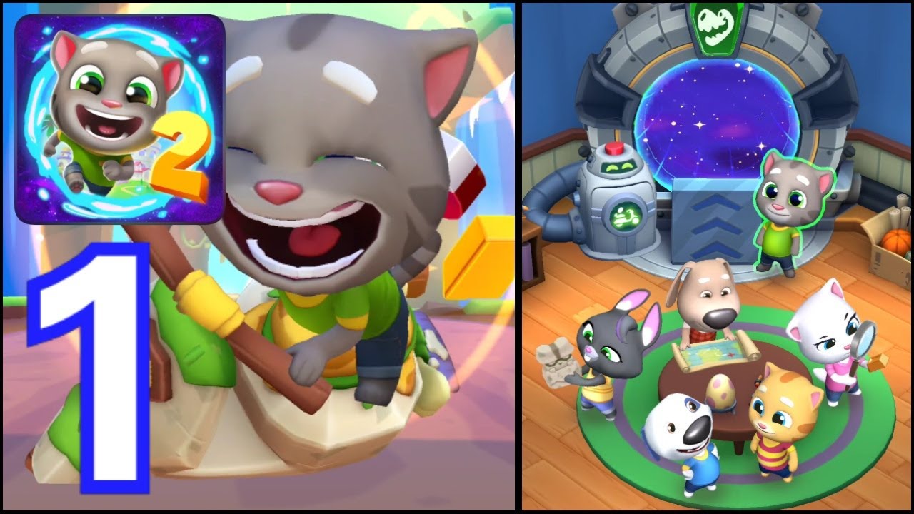 Talking Tom ¡A por el oro! 2(Gameplay 1)Corriendo A Través Del Tiempo